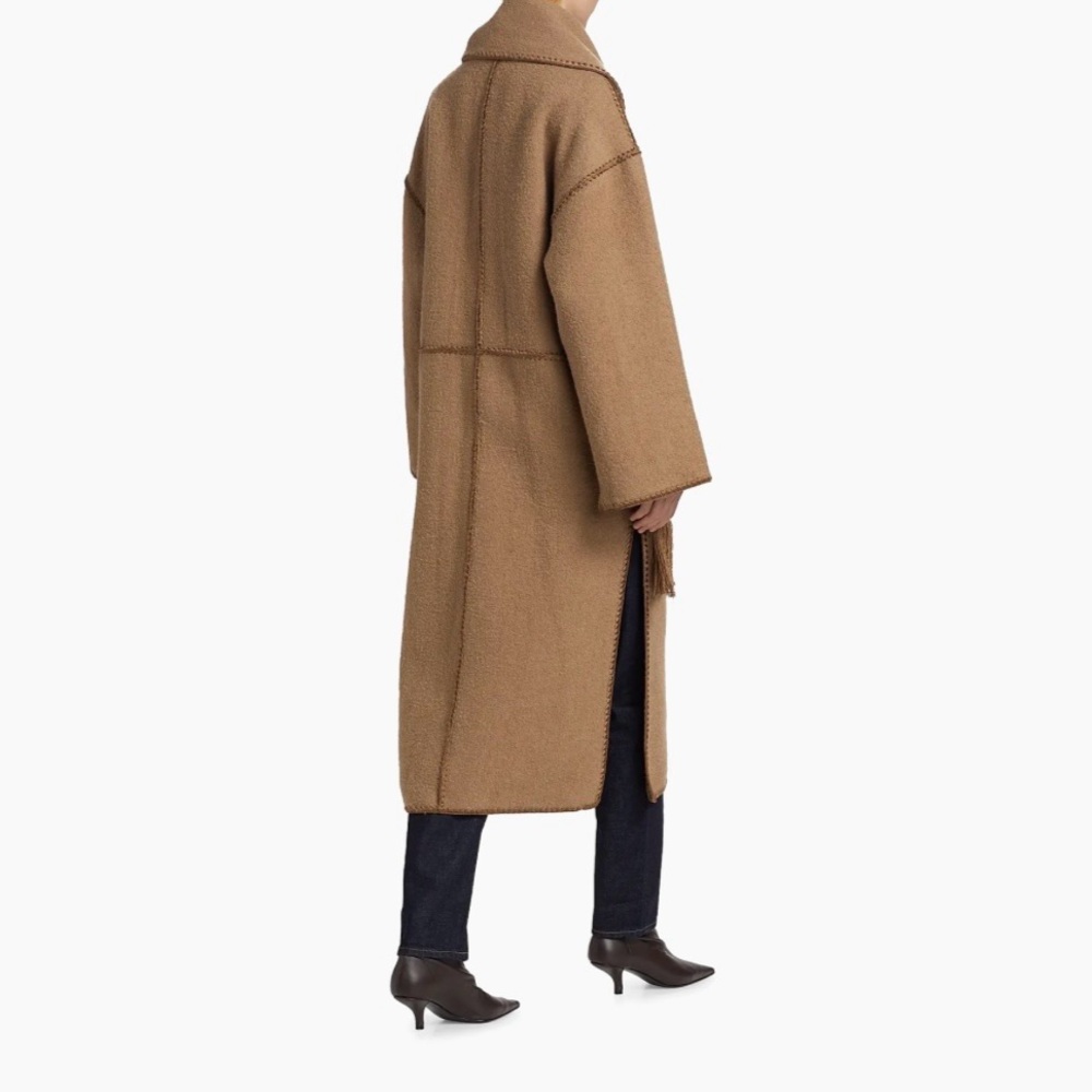 Toteme Embroidered Scarf Coat - Picture 16 of 16